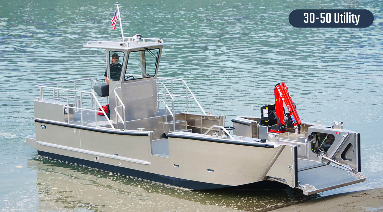Munson 30' Series / Custom welded aluminum boats.