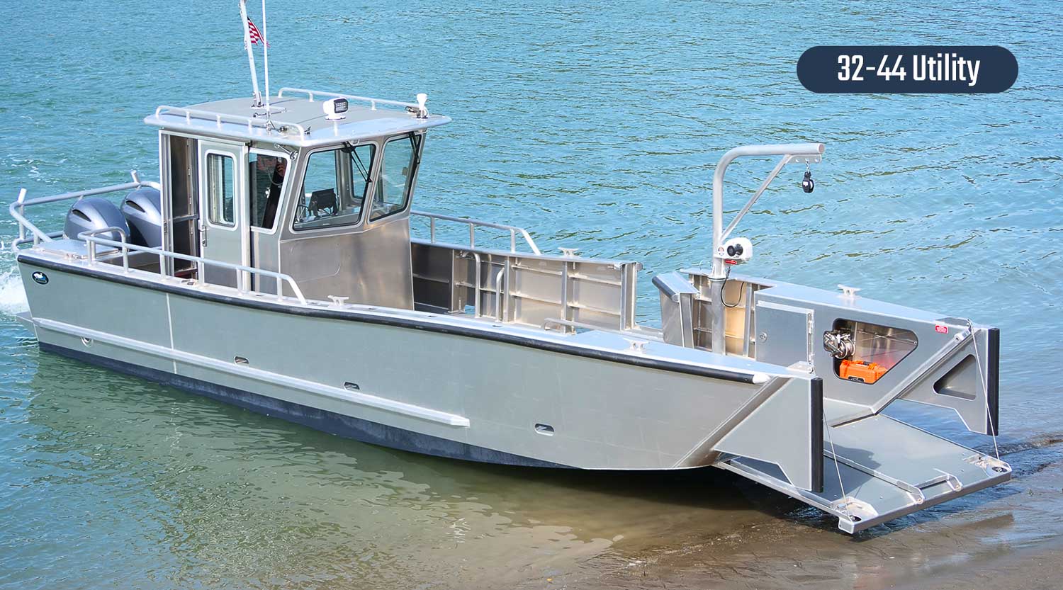 Munson 32' Series / Custom welded aluminum boats.